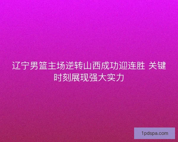 辽宁男篮主场逆转山西成功迎连胜 关键时刻展现强大实力